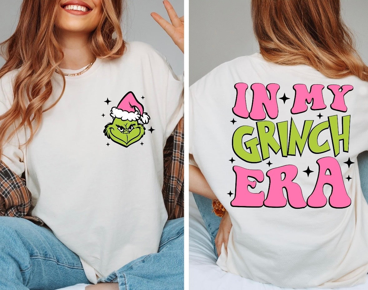 In My Grinch Era White Tee