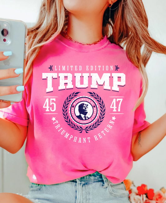 TRUMP 45/47 - PINK TEE