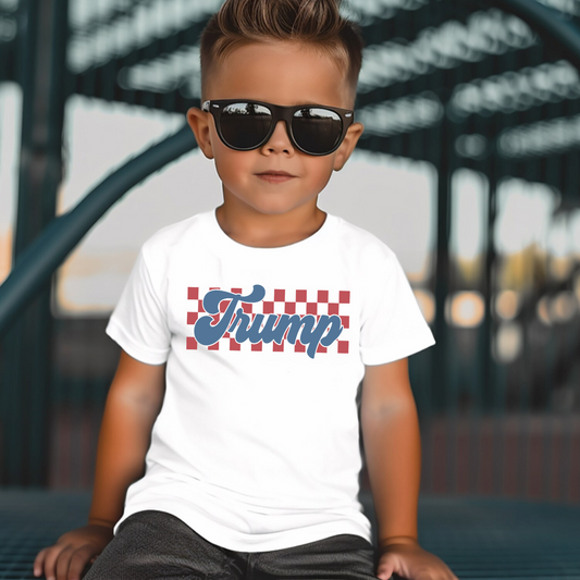 CHECKERED TRUMP - YOUTH TEE