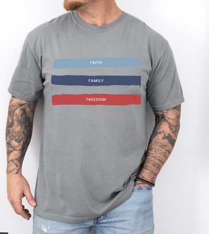 FAITH FAMILY FREEDOM - ADULT TEE