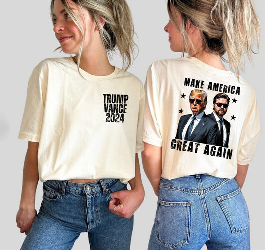 MAGA MEN - TRUMP/VANCE - ADULT TEE