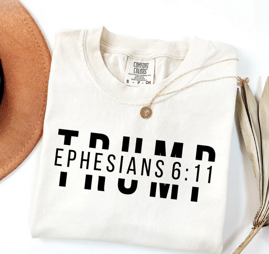 TRUMP, EPHESIANS  6 : 11  ADULT TEE