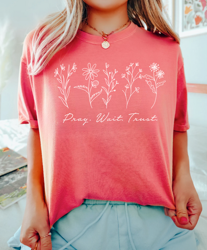 PRAY WAIT TRUST - TEE