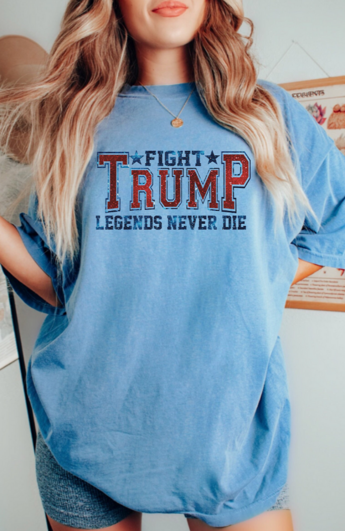 TRUMP, LEGENDS NEVER DIE - ADULT TEE