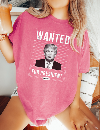 WANTED FOR PRESIDENT - TEE