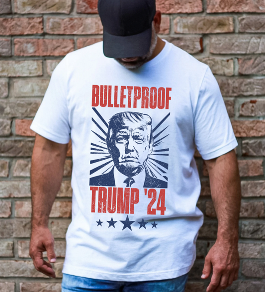 BULLETPROOF, TRUMP 2024 - ADULT TEE