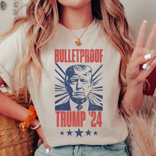 BULLETPROOF, TRUMP 2024 - ADULT TEE