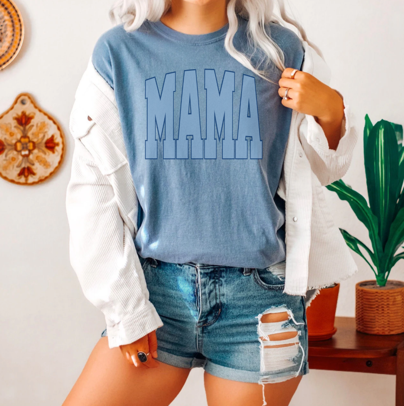 BLUE MAMA TEE