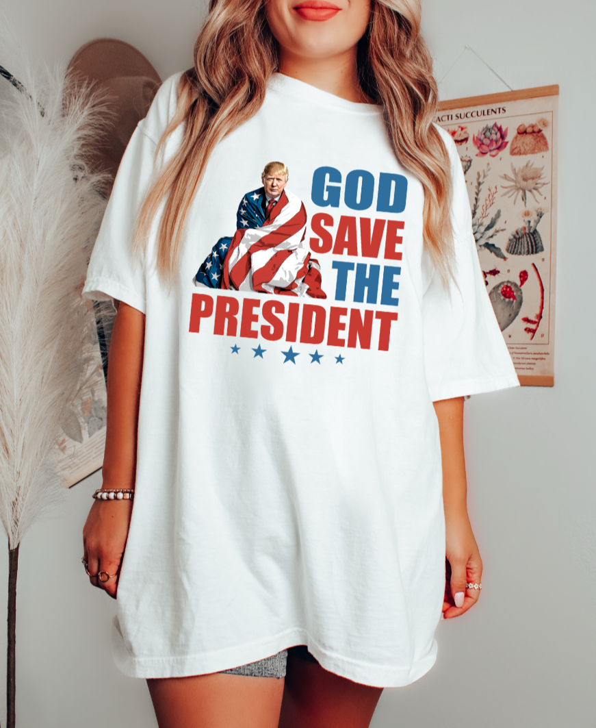 GOD, SAVE THE PRESIDENT - ADULT TEE