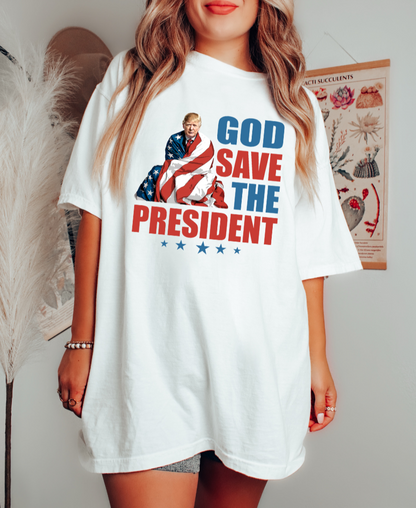 GOD, SAVE THE PRESIDENT - ADULT TEE