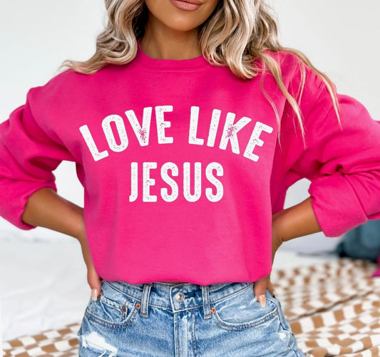 Love Like Jesus Heliconia Sweatshirt