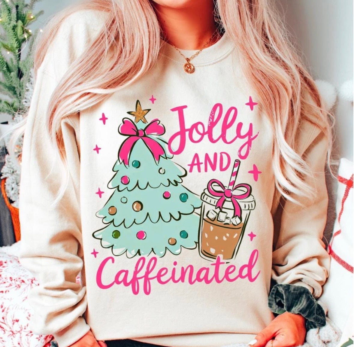 Jolly + Caffeinated Sand Sweatshirt