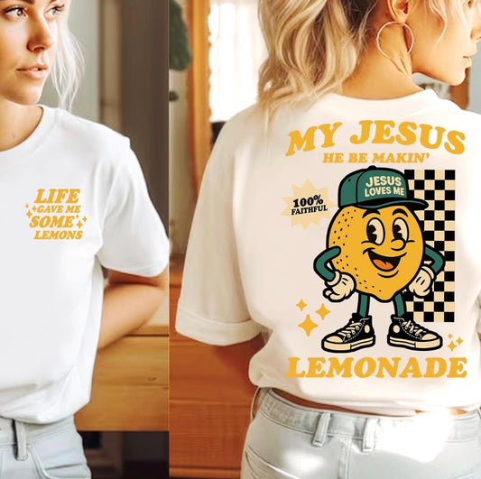 My Jesus Be Making Lemonade Youth White Tee